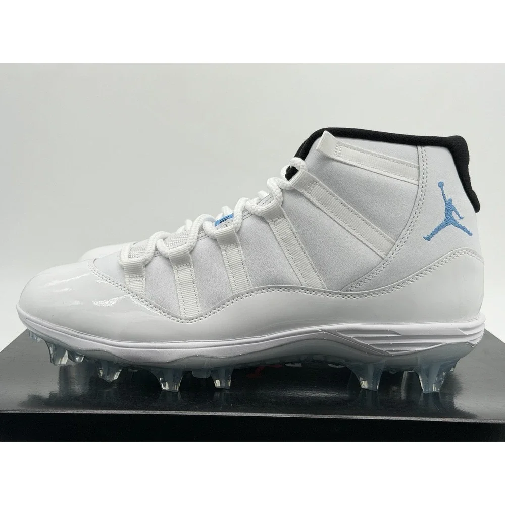 Size 9.5- Nike Air Jordan 11 Retro Legend Blue Mid TD Football Cleats HM7324-104